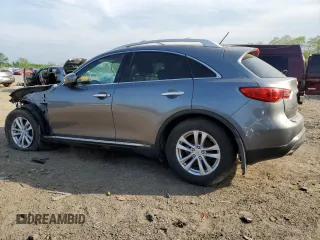 2016 Infiniti QX70 with VIN JN8CS1MW3GM752018, listed as a Copart auction lot 55606375 with 52,344 mi miles and Clean Title. Bid and sale history available at DreamBid. Image 2.