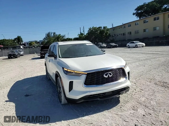 2023 Infiniti QX60 Luxe with VIN 5N1DL1FR1PC375985, listed as a Copart auction lot 81452144 with 16,913 mi miles and Salvage title. Bid and sale history available at DreamBid. Image 14.