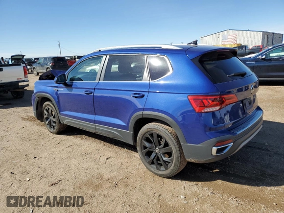 2022 Volkswagen Taos SE с VIN 3VVTX7B21NM046183, выставлен на аукционе Copart как лот 48811375 с пробегом 42 102 миль миль и Списание • Salvage title. История ставок и продаж доступна на DreamBid. Изображение 2.