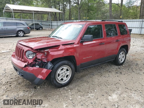 2017 Jeep Patriot Sport with VIN 1C4NJPBA9HD162084, listed as a Copart auction lot 51861695 with 43,228 mi miles and Salvage Title. Bid and sale history available at carsss.com. Image 1.