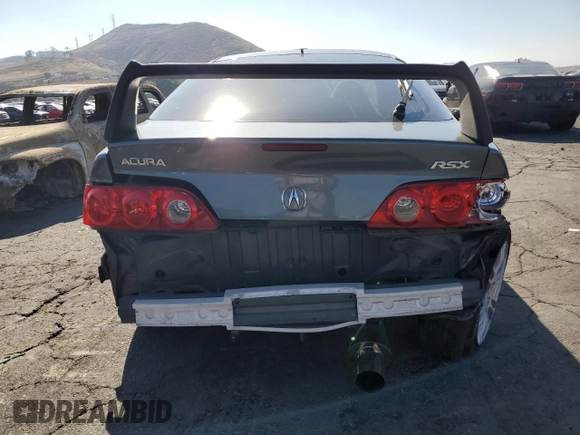 2005 Acura RSX with VIN JH4DC54865S001038, listed as a Copart auction lot 73366454 with 144,201 mi miles and Salvage Title. Bid and sale history available at carsss.com. Image 6.