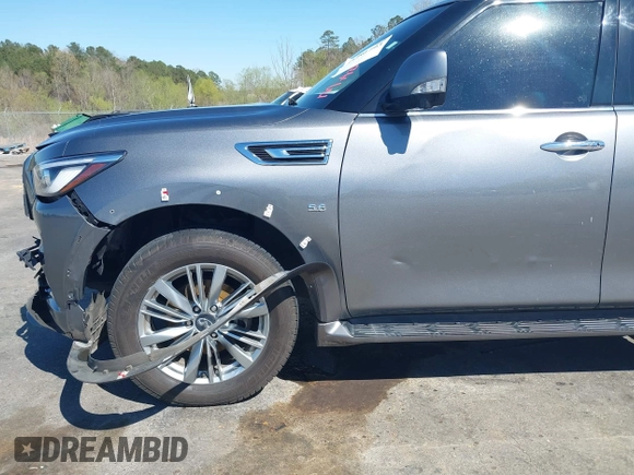 2018 Infiniti QX80 with VIN JN8AZ2NF2J9665048, listed as a IAAI auction lot 41791793 with 166,190 mi miles and . Bid and sale history available at DreamBid. Image 18.