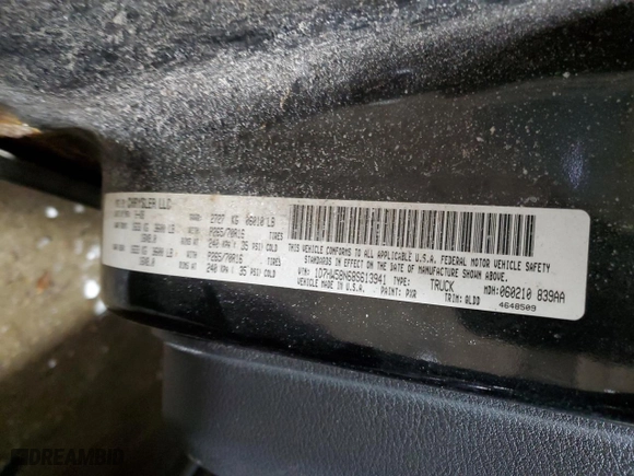 2008 Dodge Dakota Laramie with VIN 1D7HW58N68S613941, listed as a Copart auction lot 45857855 with 235,384 mi miles and Salvage Title. Bid and sale history available at carsss.com. Image 14.