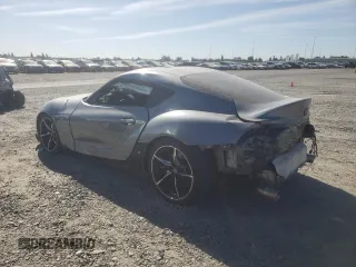 2022 Toyota GR Supra 3.0 with VIN WZ1DB0C01NW048328, listed as a Copart auction lot 75040374 with 0 mi miles and Salvage Title. Bid and sale history available at carsss.com. Image 2.