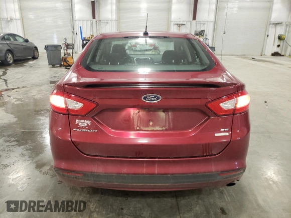 2016 Ford Fusion SE with VIN 3FA6P0HD4GR390825, listed as a Copart auction lot 61226795 with 180,980 mi miles and Salvage title. Bid and sale history available at DreamBid. Image 6.
