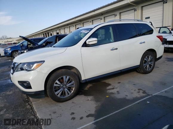 2019 Nissan Pathfinder S with VIN 5N1DR2MM6KC581307, listed as a Copart auction lot 52514935 with 157,875 mi miles and Clean title. Bid and sale history available at DreamBid. Image 1.