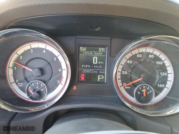 2011 Dodge Durango Crew with VIN 1D4RD4GGXBC634085, listed as a Copart auction lot 88554025 with 209,872 mi miles and Salvage Title. Bid and sale history available at carsss.com. Image 9.