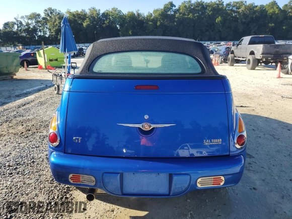 2005 Chrysler PT Cruiser GT with VIN 3C3AY75S75T363958, listed as a Copart auction lot 72563194 with 49,918 mi miles and Salvage Title. Bid and sale history available at carsss.com. Image 6.