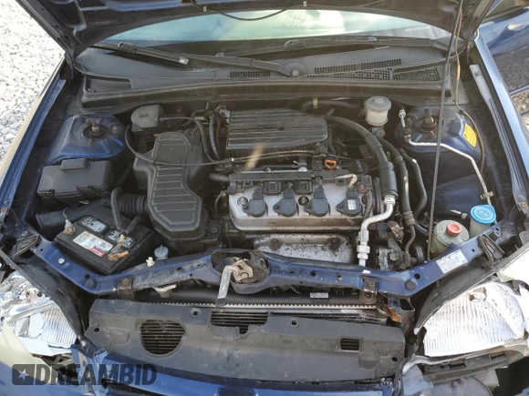 2003 Honda Civic LX with VIN 1HGES16553L023044, listed as a Copart auction lot 50817205 with 231,232 mi miles and Salvage Title. Bid and sale history available at DreamBid. Image 13.