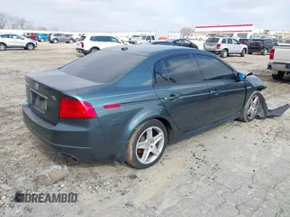 2005 Acura TL with VIN 19UUA66265A038281, listed as a IAAI auction lot 41520682 with 244,290 mi miles. Bid and sale history available at carsss.com. Image 4.