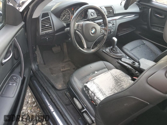 2010 BMW 1 Series 128i with VIN WBAUP9C5XAVL89207, listed as a Copart auction lot 80018904 with 124,842 mi miles and Salvage Title. Bid and sale history available at DreamBid. Image 8.