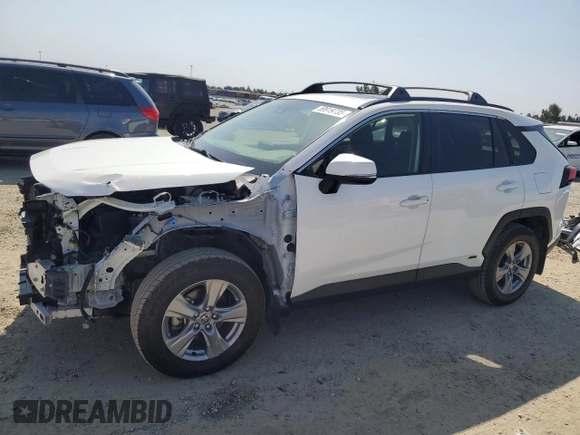 2022 Toyota RAV4 Hybrid XLE z VIN JTMRWRFV1ND565564, wystawiony jako Copart lot #59919735 z przebiegiem 36 091 mil mil oraz Szkoda całkowita • Salvage title. Historia ofert i sprzedaży dostępna na DreamBid. Obrazek 1.