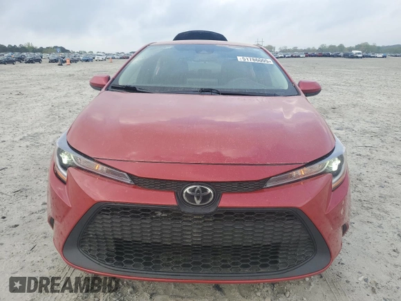 2021 Toyota Corolla LE with VIN 5YFEPMAE6MP187789, listed as a Copart auction lot 51786005 with 93,537 mi miles and Non Repairable. Bid and sale history available at carsss.com. Image 5.