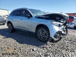 2024 Mercedes-Benz GLC with VIN W1NKM4GB5RF166044, listed as a Copart auction lot 47439195 with 6,311 mi miles and Salvage Title. Bid and sale history available at carsss.com. Image 4.