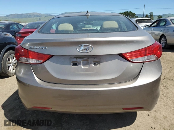 2013 Hyundai Elantra Limited with VIN 5NPDH4AE6DH340032, listed as a Copart auction lot 50267885 with 139,962 mi miles and Salvage Title. Bid and sale history available at DreamBid. Image 6.