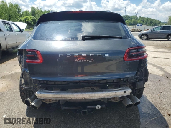 2017 Porsche Macan S with VIN WP1AB2A59HLB15922, listed as a Copart auction lot 57080805 with 49,810 mi miles and Salvage title. Bid and sale history available at DreamBid. Image 6.