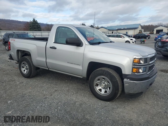 2015 Chevrolet Silverado 1500 Work Truck with VIN 1GCNKPEC4FZ241902, listed as a Copart auction lot 80620464 with 54,000 mi miles and Salvage Title. Bid and sale history available at carsss.com. Image 4.