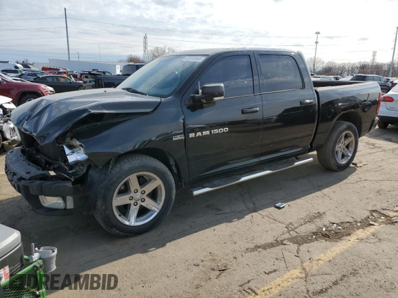 2012 Ram 1500 Sport with VIN 1C6RD7MT3CS309910, listed as a Copart auction lot 79773604 with 166,359 mi miles and Non Repairable. Bid and sale history available at carsss.com. Image 1.