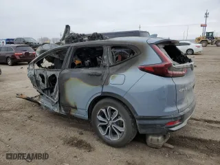 2022 Honda CR-V EX with VIN 2HKRW2H52NH621008, listed as a Copart auction lot 43560735 with 0 mi miles and Salvage Title. Bid and sale history available at carsss.com. Image 2.