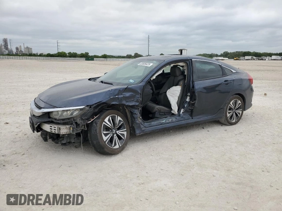 2016 Honda Civic EX-L z VIN 19XFC1F7XGE017790, wystawiony jako Copart lot #53608425 z przebiegiem 119 715 mil mil oraz Szkoda całkowita • Salvage title. Historia ofert i sprzedaży dostępna na DreamBid. Obrazek 1.