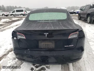 2019 Tesla Model 3 Long Range with VIN 5YJ3E1EB1KF407053, listed as a Copart auction lot 45630465 with 0 mi miles and Salvage Title. Bid and sale history available at carsss.com. Image 6.