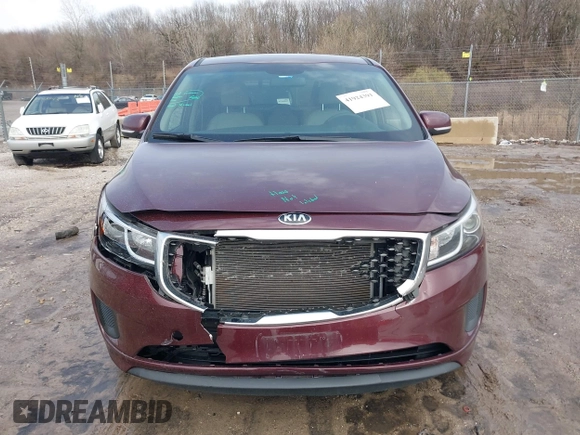 2017 Kia Sedona LX with VIN KNDMB5C12H6236364, listed as a IAAI auction lot 41924391 with 100,546 mi miles. Bid and sale history available at carsss.com. Image 12.