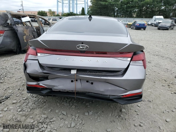2023 Hyundai Elantra SEL with VIN KMHLS4AG6PU614768, listed as a Copart auction lot 70570874 with 9,613 mi miles and Salvage Title. Bid and sale history available at carsss.com. Image 6.