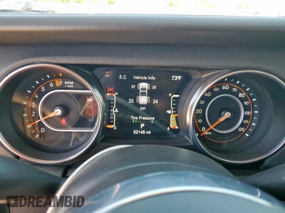 2022 Jeep Gladiator High Altitude с VIN 1C6HJTFG8NL131468, выставлен на аукционе Copart как лот 54019155 с пробегом 52 145 миль миль и Чистый • Clean title. История ставок и продаж доступна на DreamBid. Изображение 9.