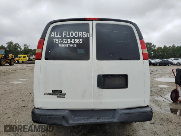 2012 Chevrolet Express Cargo z VIN 1GCWGFCA1C1169004, wystawiony jako Copart lot #71554104 z przebiegiem Nie podano mil oraz Szkoda całkowita • Salvage title. Historia ofert i sprzedaży dostępna na DreamBid. Obrazek 6.