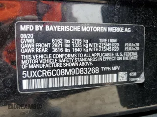2021 BMW X5 xDrive40i with VIN 5UXCR6C08M9D83268, listed as a Copart auction lot 51781335 with 97,885 mi miles and Salvage title. Bid and sale history available at DreamBid. Image 13.