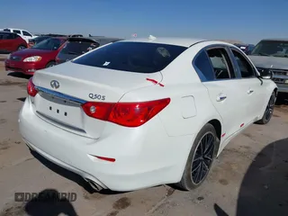 2017 Infiniti Q50 2.0t with VIN JN1CV7AR8HM680189, listed as a IAAI auction lot 41430923 with 84,341 mi miles. Bid and sale history available at carsss.com. Image 4.