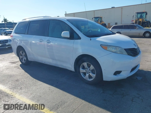 2012 Toyota Sienna with VIN 5TDKA3DC5CS011220, listed as a IAAI auction lot 41770493 with 199,266 mi miles and . Bid and sale history available at DreamBid. Image 1.