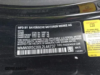 2020 MINI Hardtop Cooper S z VIN WMWXR5C00L2L44737, wystawiony jako IAAI lot #42091511 z przebiegiem 24 356 mil mil oraz . Historia ofert i sprzedaży dostępna na DreamBid. Obrazek 9.