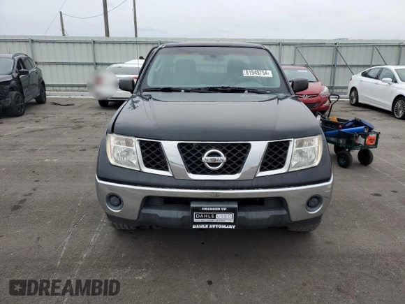 2007 Nissan Frontier SE with VIN 1N6AD09W07C444338, listed as a Copart auction lot 81949754 with 194,140 mi miles and Salvage Title. Bid and sale history available at carsss.com. Image 5.