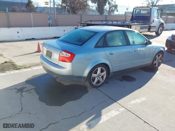 2004 Audi A4 1.8T with VIN WAUJC68E64A080352, listed as a IAAI auction lot 41635920 with 112,228 mi miles. Bid and sale history available at carsss.com. Image 4.