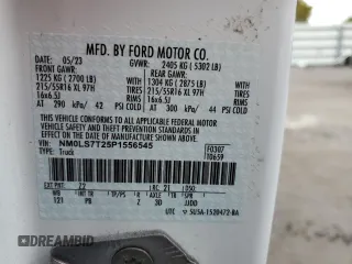 2023 Ford Transit Connect XLT z VIN NM0LS7T25P1556545, wystawiony jako Copart lot #45956285 z przebiegiem 36 631 mil mil oraz Czysty tytuł • Clean title. Historia ofert i sprzedaży dostępna na DreamBid. Obrazek 13.