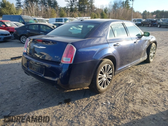 2014 Chrysler 300 with VIN 2C3CCAGGXEH183881, listed as a IAAI auction lot 41186958 with 110,796 mi miles. Bid and sale history available at carsss.com. Image 4.
