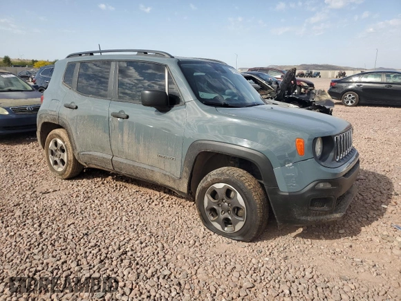 2018 Jeep Renegade Sport with VIN ZACCJBAB2JPH30445, listed as a Copart auction lot 51239365 with 126,341 mi miles and Salvage title. Bid and sale history available at DreamBid. Image 4.