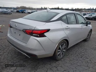 2021 Nissan Versa SV with VIN 3N1CN8EV1ML893177, listed as a IAAI auction lot 41524088 with 19,520 mi miles. Bid and sale history available at carsss.com. Image 4.