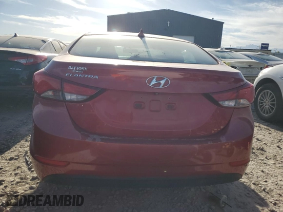 2014 Hyundai Elantra SE z VIN KMHDH4AE6EU145552, wystawiony jako Copart lot #56427085 z przebiegiem 74 753 mil mil oraz Szkoda całkowita • Salvage title. Historia ofert i sprzedaży dostępna na DreamBid. Obrazek 6.