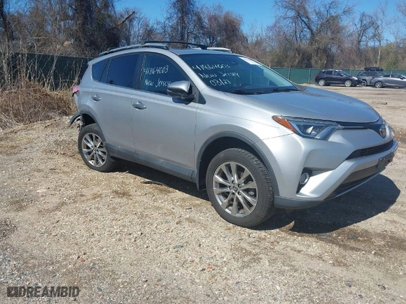 2017 Toyota RAV4 Limited with VIN 2T3DFREV8HW681735, listed as a IAAI auction lot 41864003 with 77,527 mi miles. Bid and sale history available at carsss.com. Image 1.