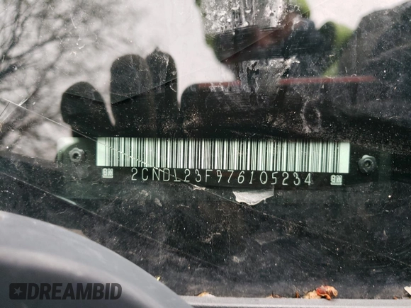 2007 Chevrolet Equinox LS with VIN 2CNDL23F976105234, listed as a Copart auction lot 53218015 with 153,023 mi miles and Salvage Title. Bid and sale history available at carsss.com. Image 13.