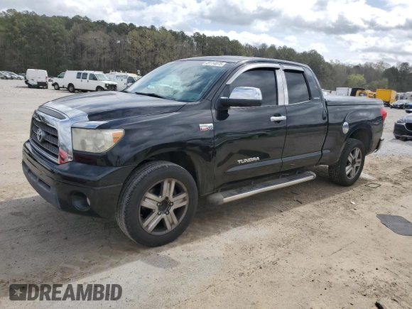 2007 Toyota Tundra Limited z VIN 5TFRV58197X026567, wystawiony jako Copart lot #49114075 z przebiegiem 99 925 mil mil oraz Czysty tytuł • Clean title. Historia ofert i sprzedaży dostępna na DreamBid. Obrazek 1.
