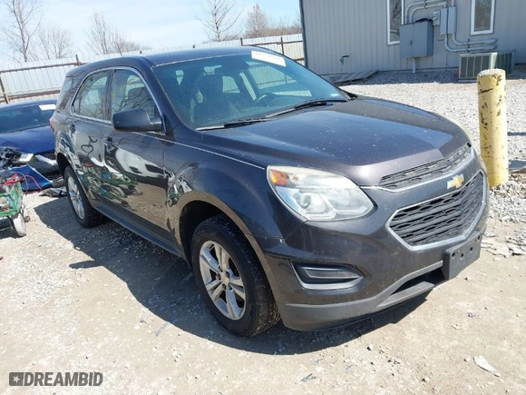 2016 Chevrolet Equinox LS with VIN 2GNFLEEK0G6208106, listed as a IAAI auction lot 41851981 with 173,506 mi miles. Bid and sale history available at carsss.com. Image 1.
