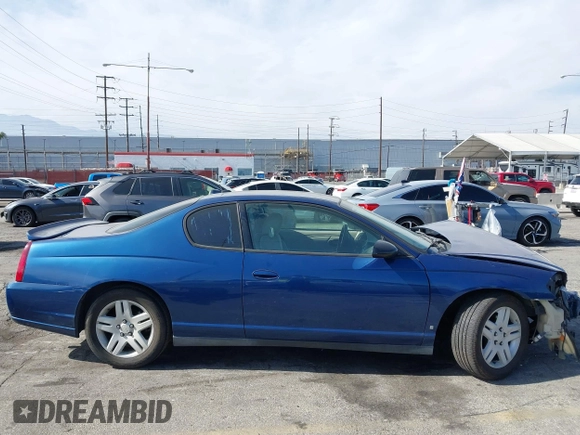 2006 Chevrolet Monte Carlo LT 3.9L with VIN 2G1WK151969323546, listed as a IAAI auction lot 42293627 with 173,792 mi miles and . Bid and sale history available at DreamBid. Image 14.