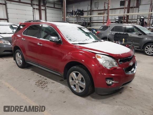 2015 Chevrolet Equinox LTZ with VIN 2GNFLHE3XF6227206, listed as a IAAI auction lot 41536995 with 139,000 mi miles. Bid and sale history available at carsss.com. Image 1.