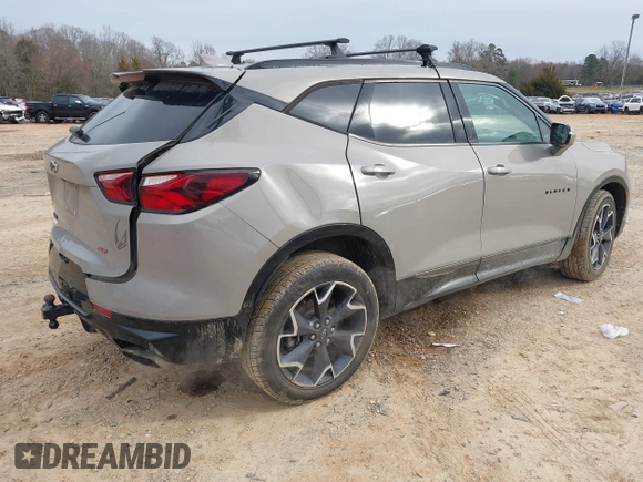 2021 Chevrolet Blazer RS with VIN 3GNKBERS4MS508899, listed as a IAAI auction lot 41728853 with 77,481 mi miles and . Bid and sale history available at DreamBid. Image 4.