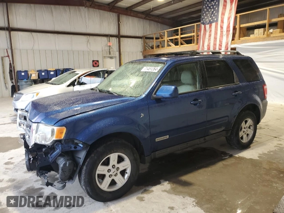 2008 Ford Escape Hybrid z VIN 1FMCU49H88KC22475, wystawiony jako Copart lot #56979175 z przebiegiem 213 622 mil mil oraz Nie do naprawy • Non repairable. Historia ofert i sprzedaży dostępna na DreamBid. Obrazek 1.