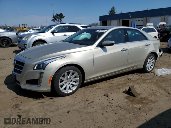 2014 Cadillac CTS Sedan RWD with VIN 1G6AP5SX9E0128240, listed as a Copart auction lot 52949005 with 56,018 mi miles and Clean Title. Bid and sale history available at carsss.com. Image 1.