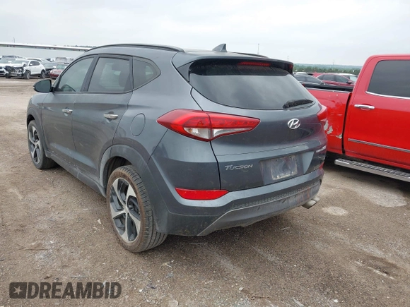2016 Hyundai Tucson Limited z VIN KM8J33A22GU181677, wystawiony jako IAAI lot #42254025 z przebiegiem 239 287 mil mil oraz . Historia ofert i sprzedaży dostępna na DreamBid. Obrazek 3.